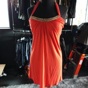 Orange Off the ShouldersTop